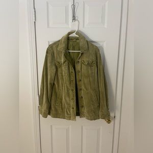 Free people green corduroy jacket